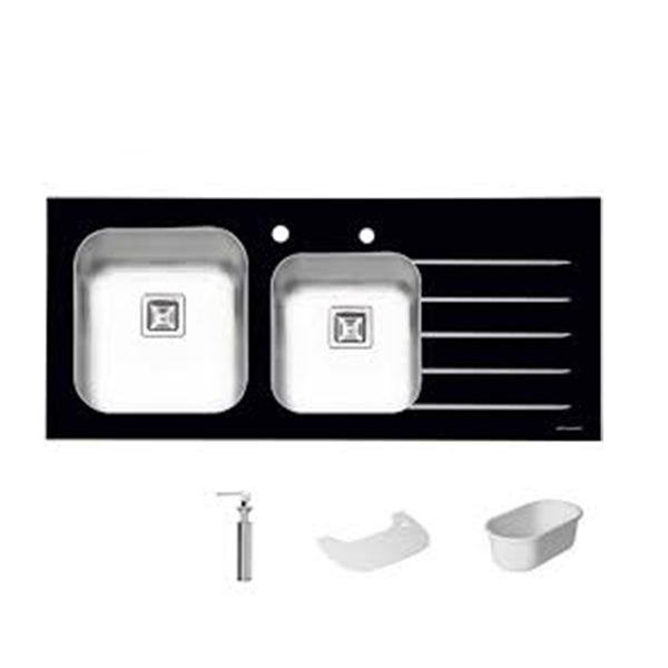 سینک شیشه ایی پرنیان استیل مدل PS 4104